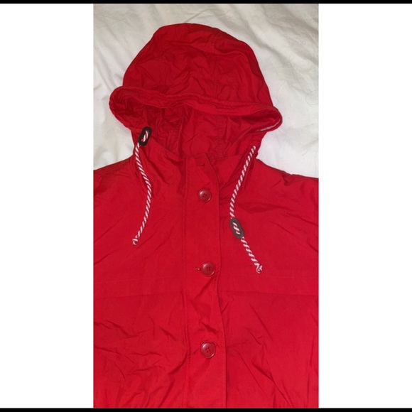 J.Crew Red Rain Jacket - Picture 3 of 3